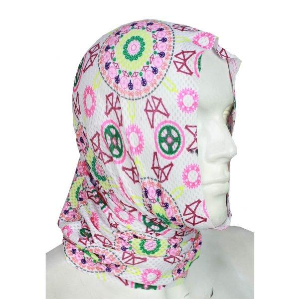 Cogote Microperforado Mandalas Pink Multifuncional