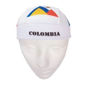 Pañoleta de Ciclismo Estampada Resortada CDC Blanca