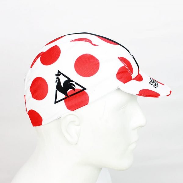 Caps de Ciclismo Puntos Rojos Blanca - Imagen 2