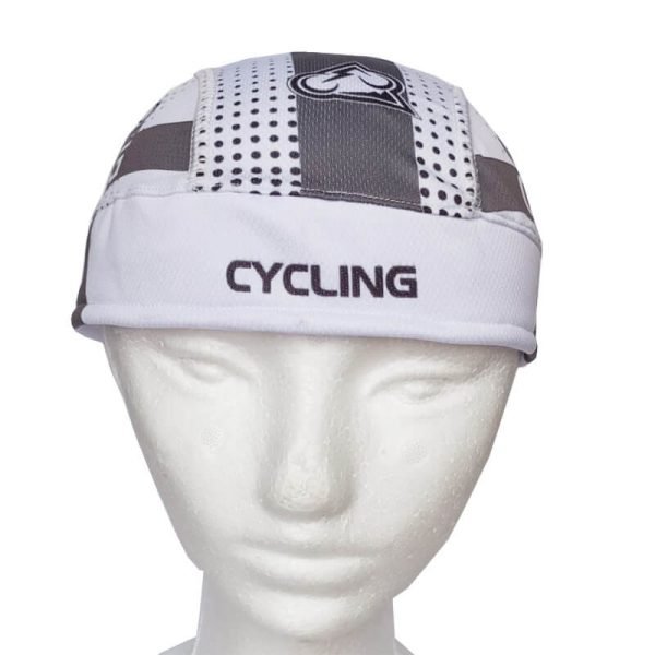 Pañoleta de Ciclismo Estampada Resortada Cycling2 Blanca - Imagen 2