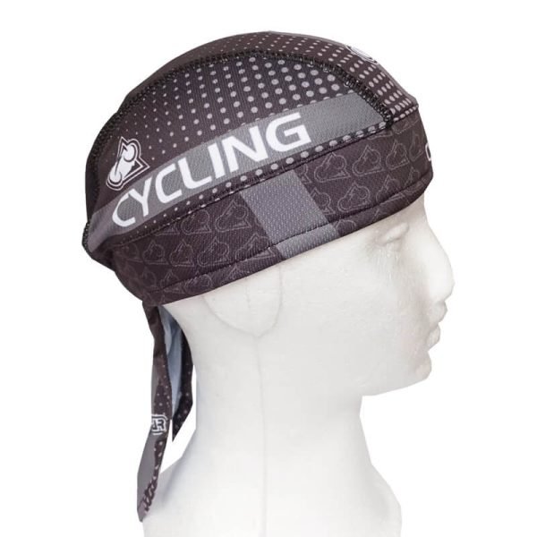 Pañoleta de Ciclismo Estampada Resortada Cycling23 Negra