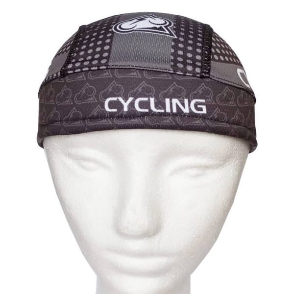 Pañoleta de Ciclismo Estampada Resortada Cycling23 Negra - Imagen 2