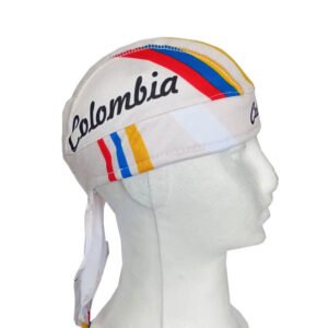 Pañoleta de Ciclismo Estampada Resortada Colombia Retro Biege