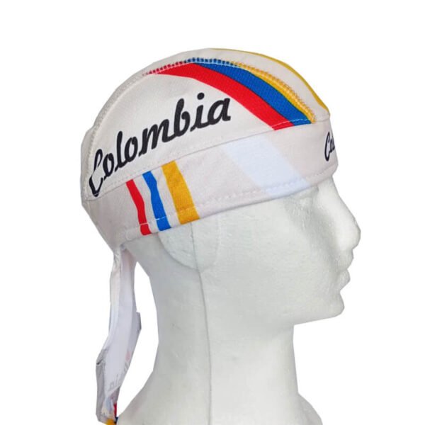 Pañoleta de Ciclismo Estampada Resortada Colombia Retro Biege