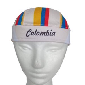 Pañoleta de Ciclismo Estampada Resortada Colombia Retro Biege